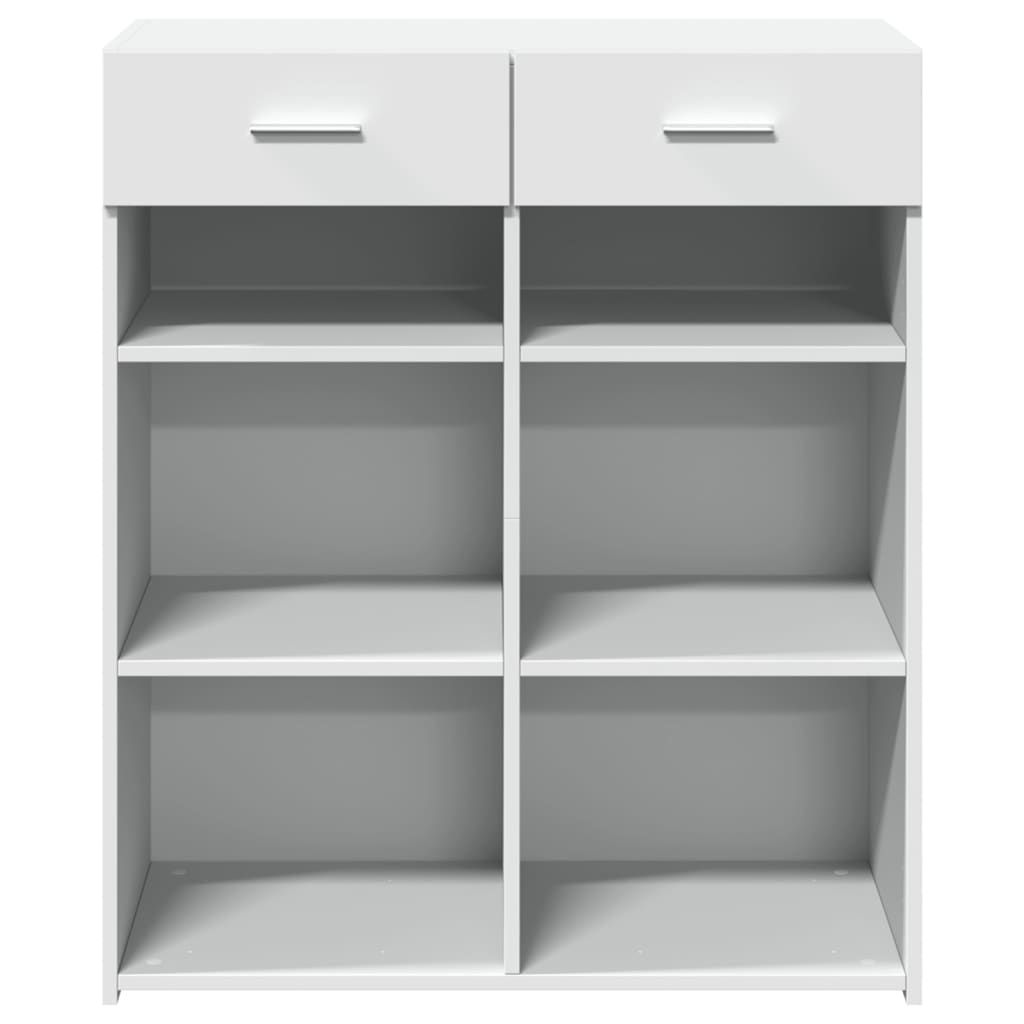 Sideboard White 80x42.5x93 cm Engineered Wood